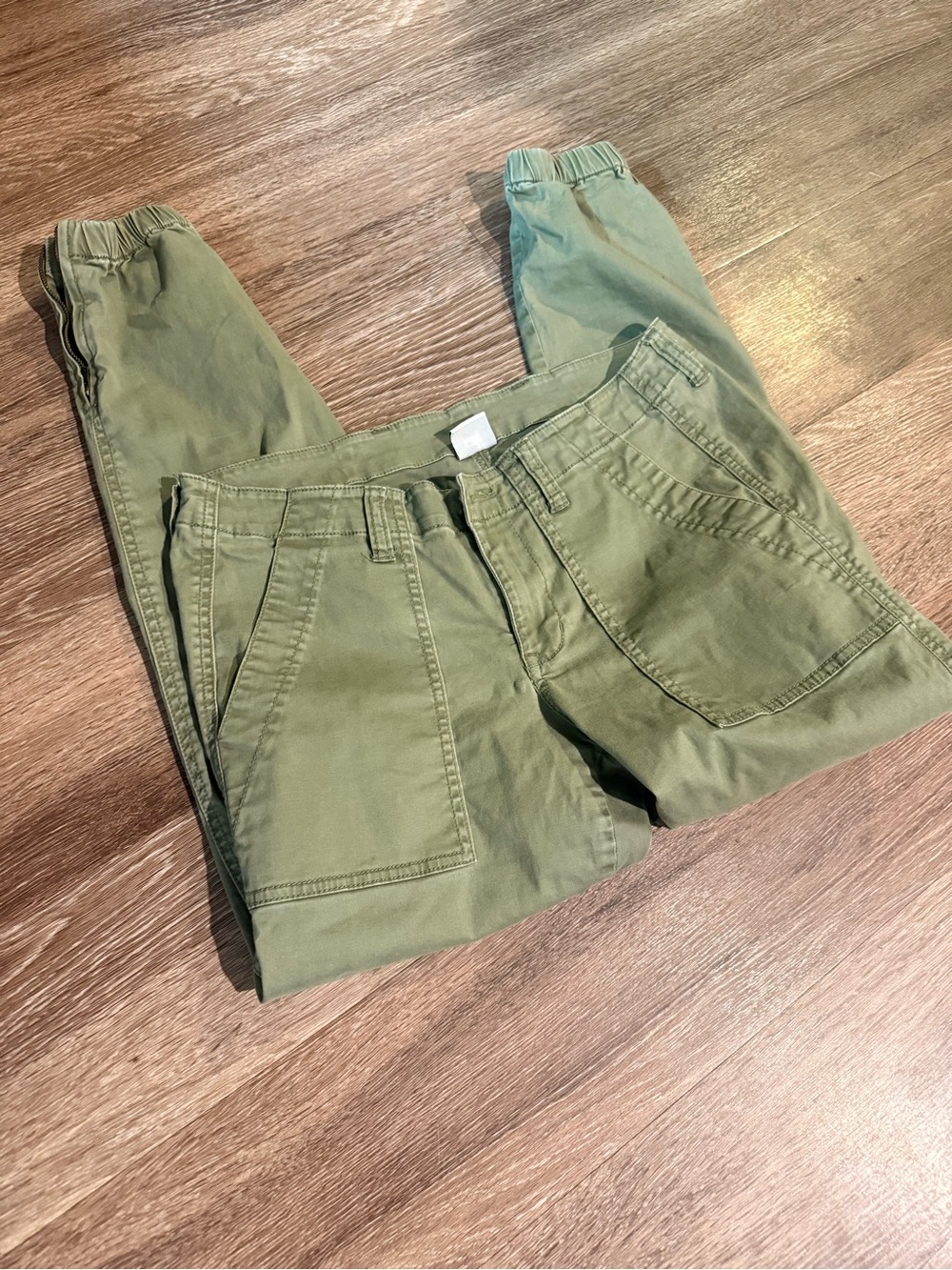 CAbi Light Olive Utility Pants